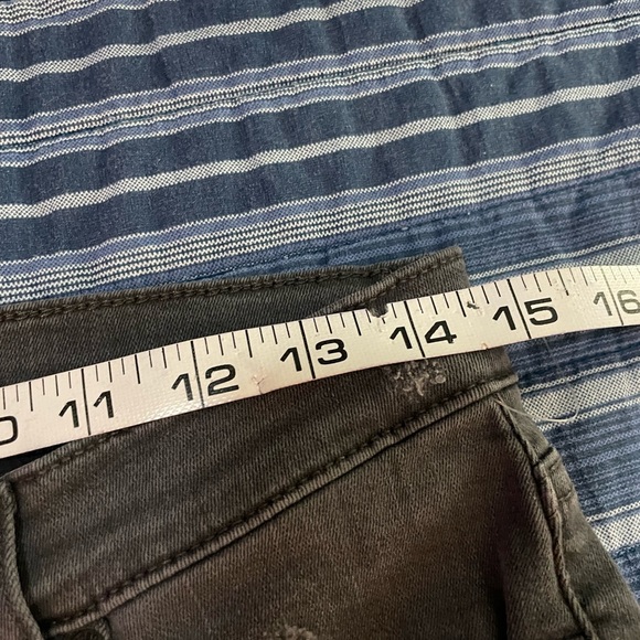 Hudson black Jeans Ankle Krista Super Skinny spandex size 28 size 6 distressed - Picture 10 of 16